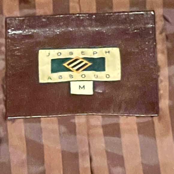 Joseph Abboud Chocolate leather jacket. - Picture 5 of 9